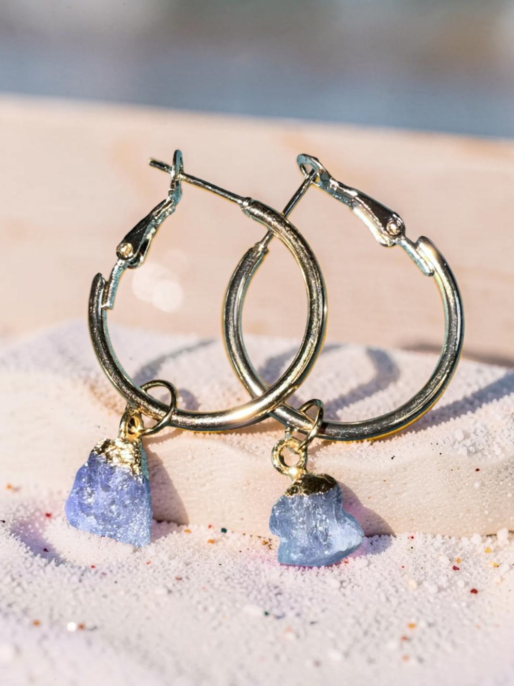 Stunning Raw Tanzanite Earrings 💫